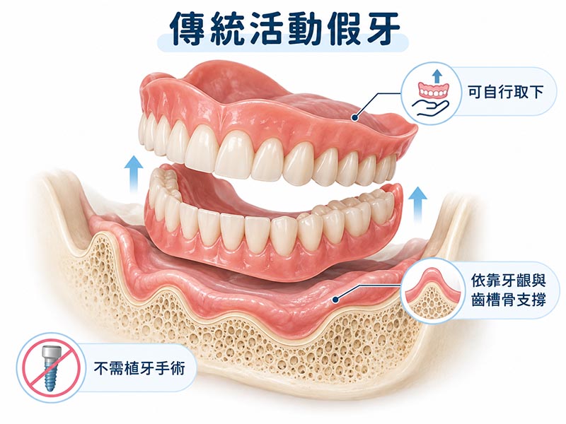 傳統活動假牙
